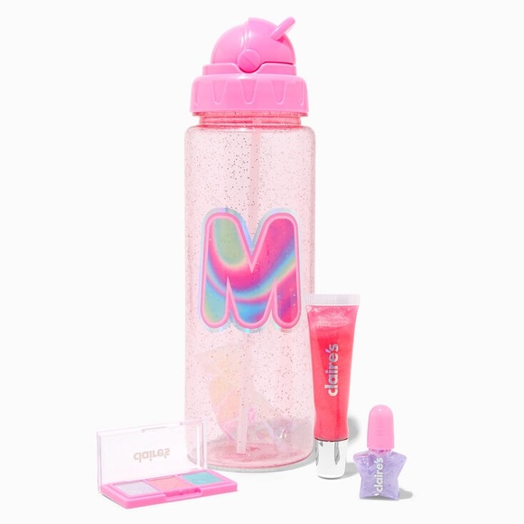 🎃 Claire’s Initial Water Bottle Makeup Set - Picture 1 of 9